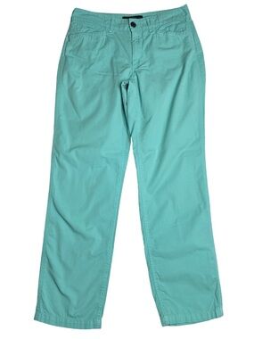 LAUREN JEANS CO. BY RALPH LAUREN Classic Straight Cotton Pants Mint Green Sz 2